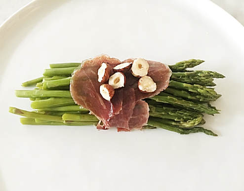 Asparagus Bundles with Iberian Ham - Cuisine Inspired