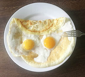 Crepe with Eggs - Cuisine Inspired