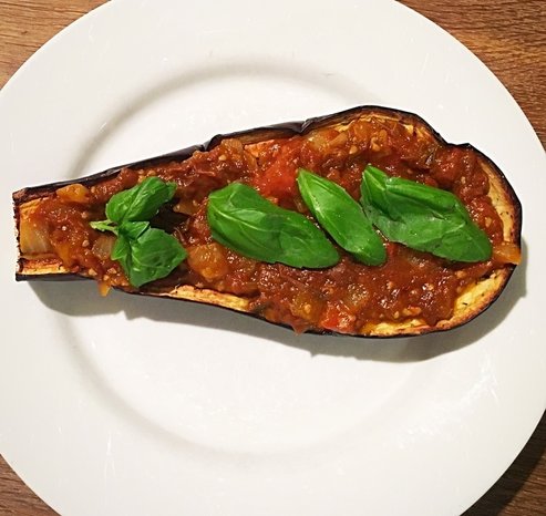 Grilled Eggplants with Tomato Compote - Cuisine Inspired