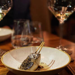 Kochi , NYC - Charcoal Grilled Spanish Mackerel - Photo by Cuisine Inspired